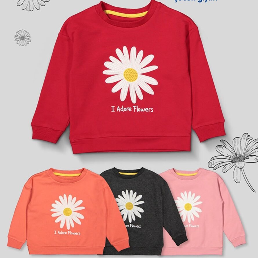 Divonette 4096-2 embroidered sweatshirt chamomile