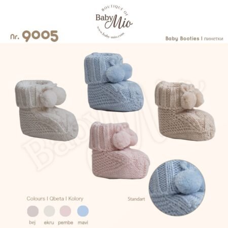 Baby Mio 9005 baby booties (0-3 months)