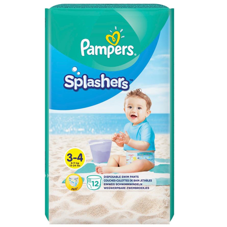 Трусики-подгузники Pampers Splashers для плавания (6-11 кг) 14 шт