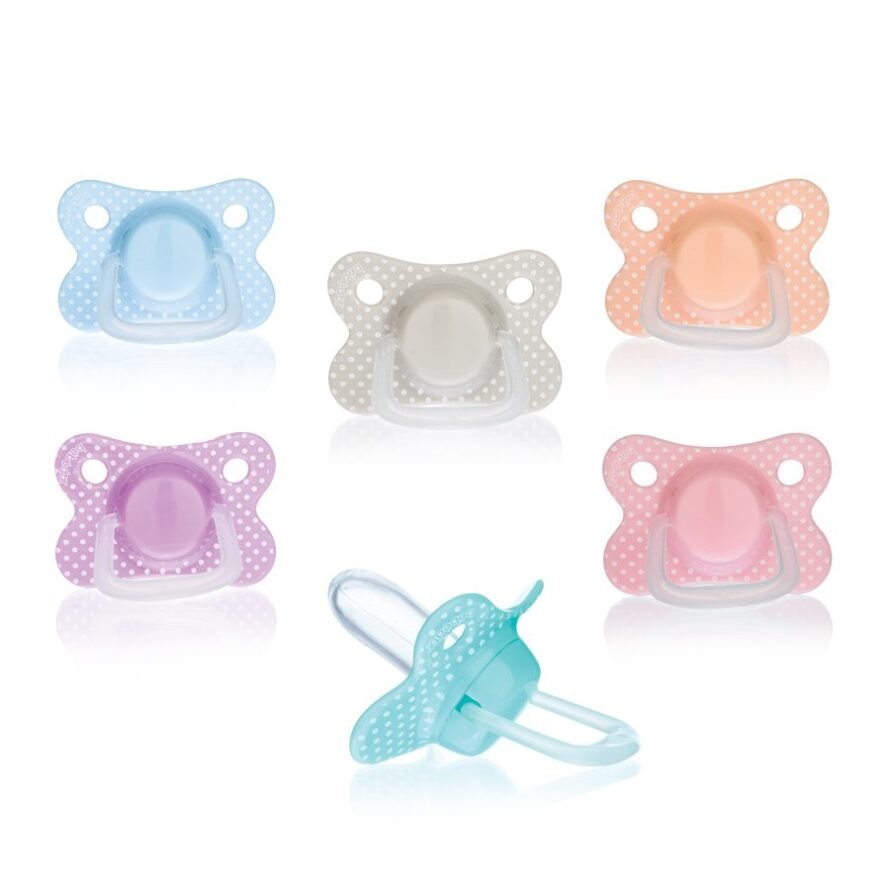 Bebe Dor 141 silicone pacifier retro N1 (0-6 months)