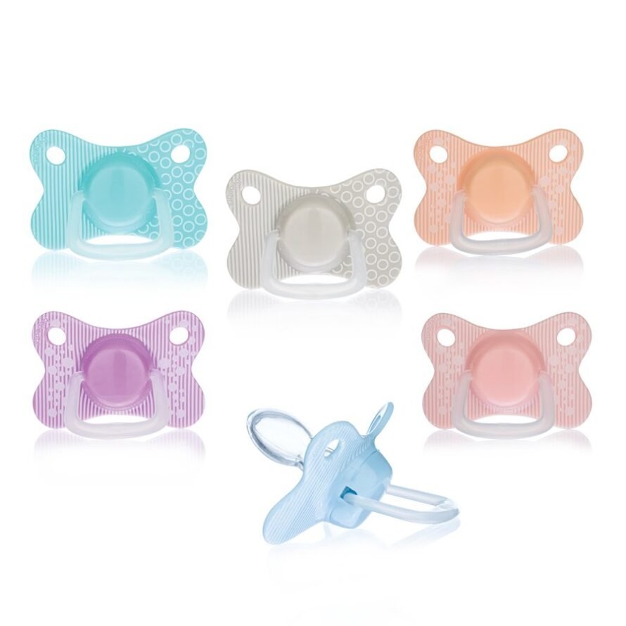 Bebe Dor 142 silicone pacifier retro N2 (6-18 months)