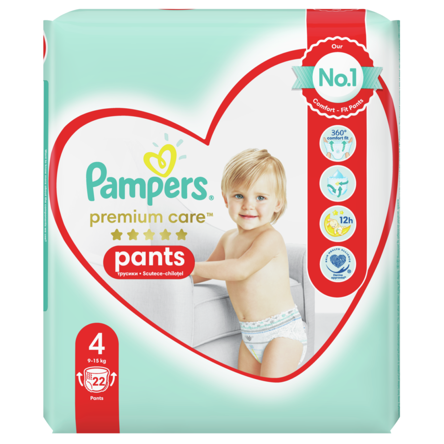 Tuman-bez Pampers Premium 4 (9-15 kq) 22 ədəd