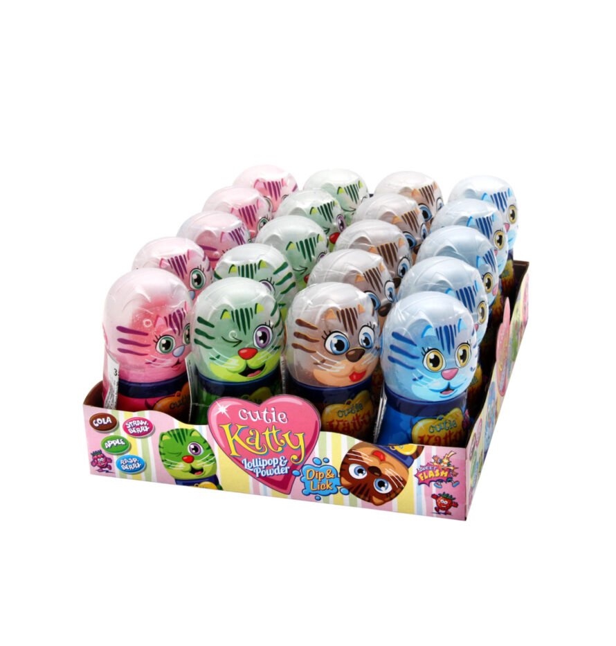 Gunz — Cutie Katty Lollipop & Powder 20×35 г counter display