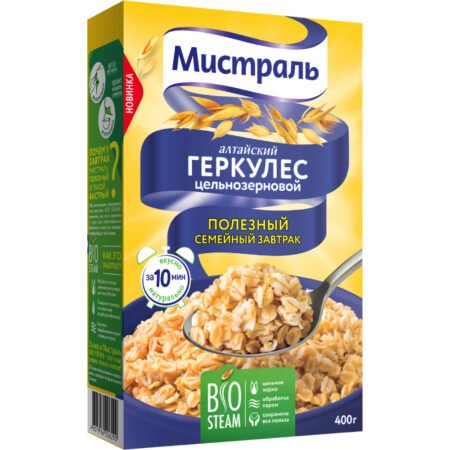 Мистраль Хлопья Геркулес Алтайский цельнозерновой, 400 г