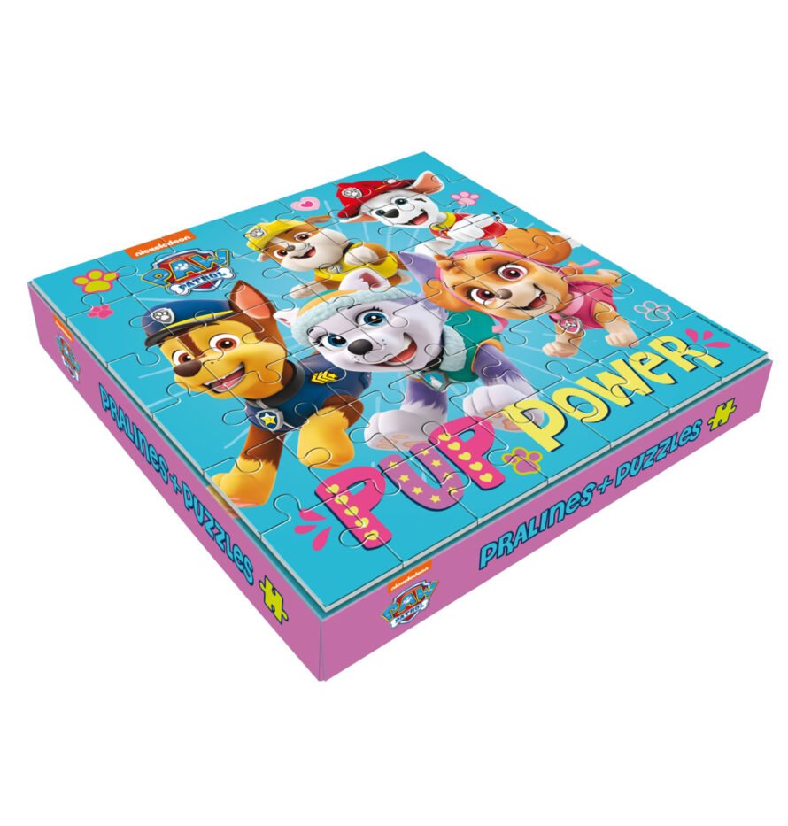 Gunz – Chocolate pralines with milk filling and puzzle L.O.L. + Paw Patrol 120 g