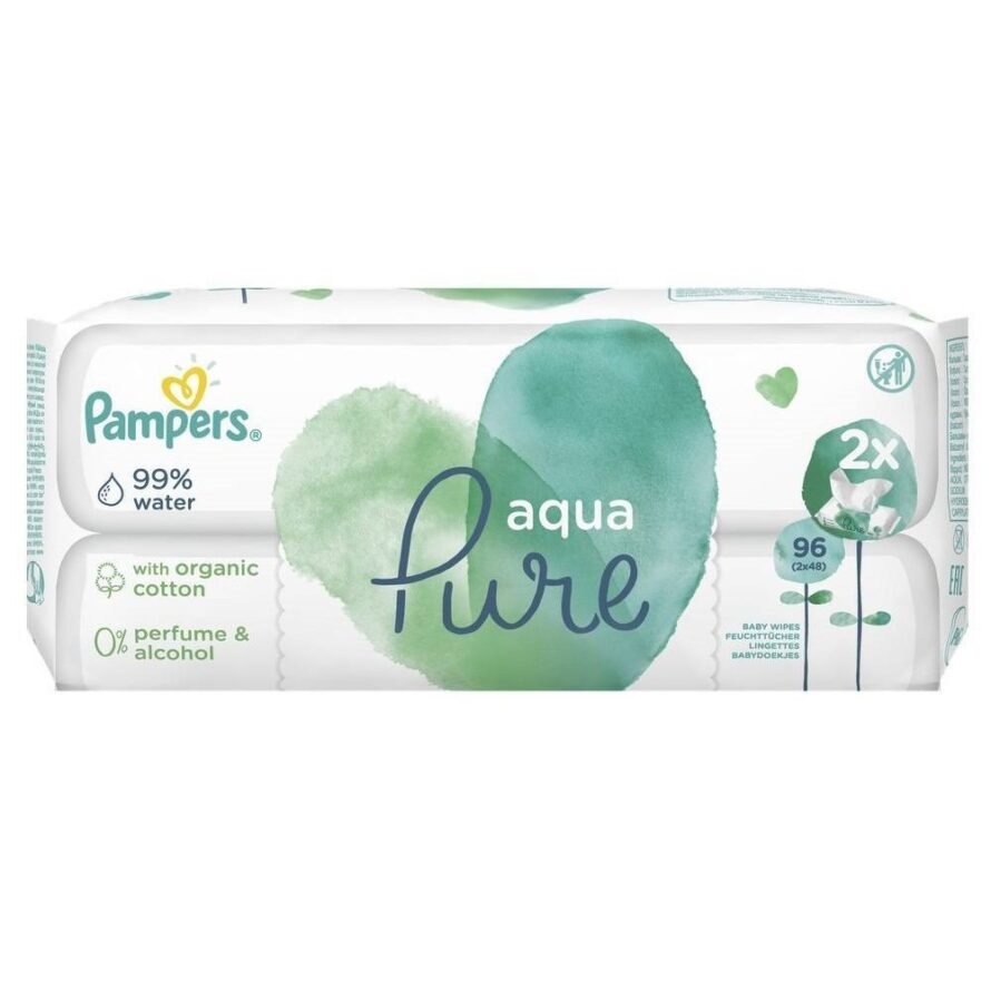 Pampers Aqua Pure Wet wipes for children 2х48 pcs.