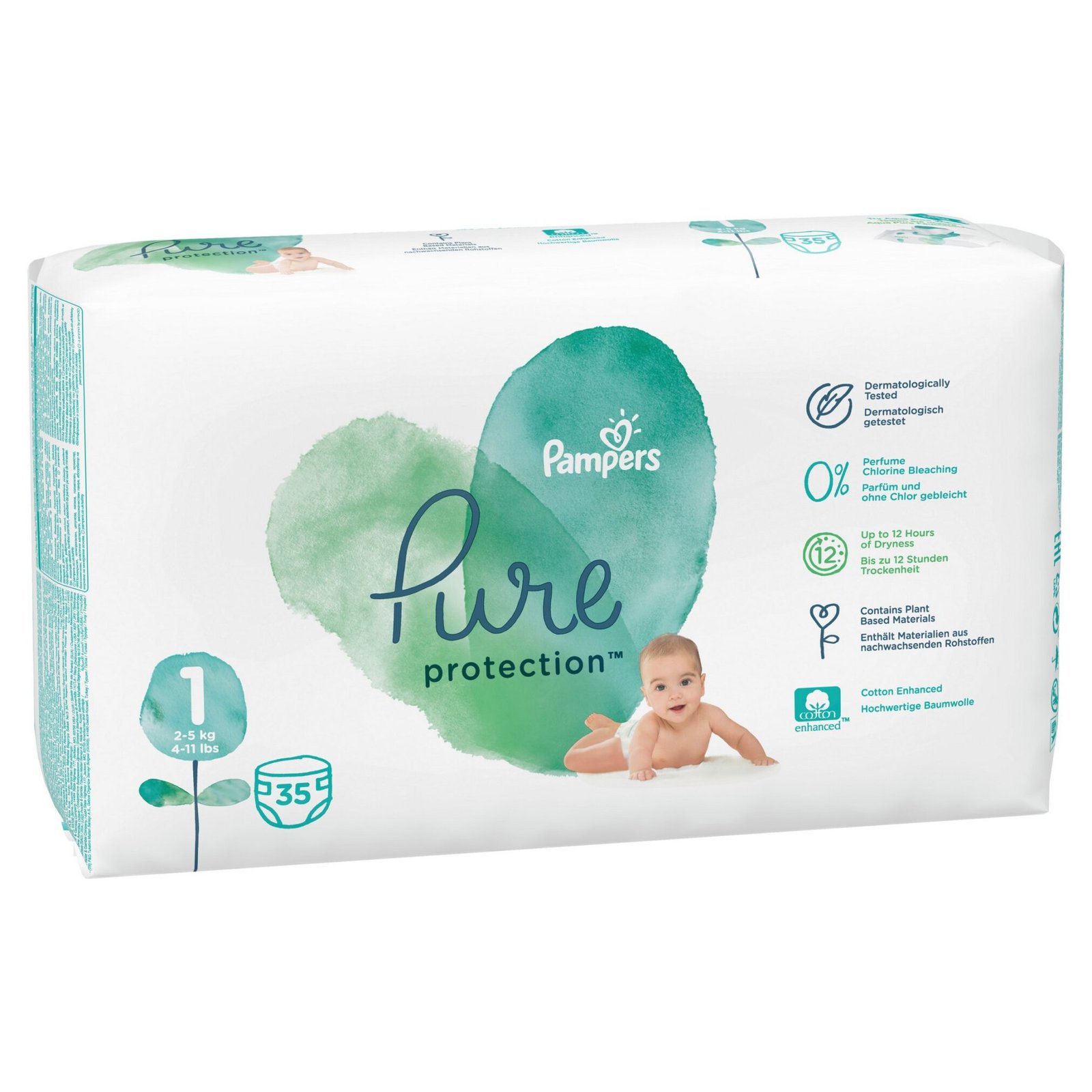Pampers Pure Protection Diapers, Wipes