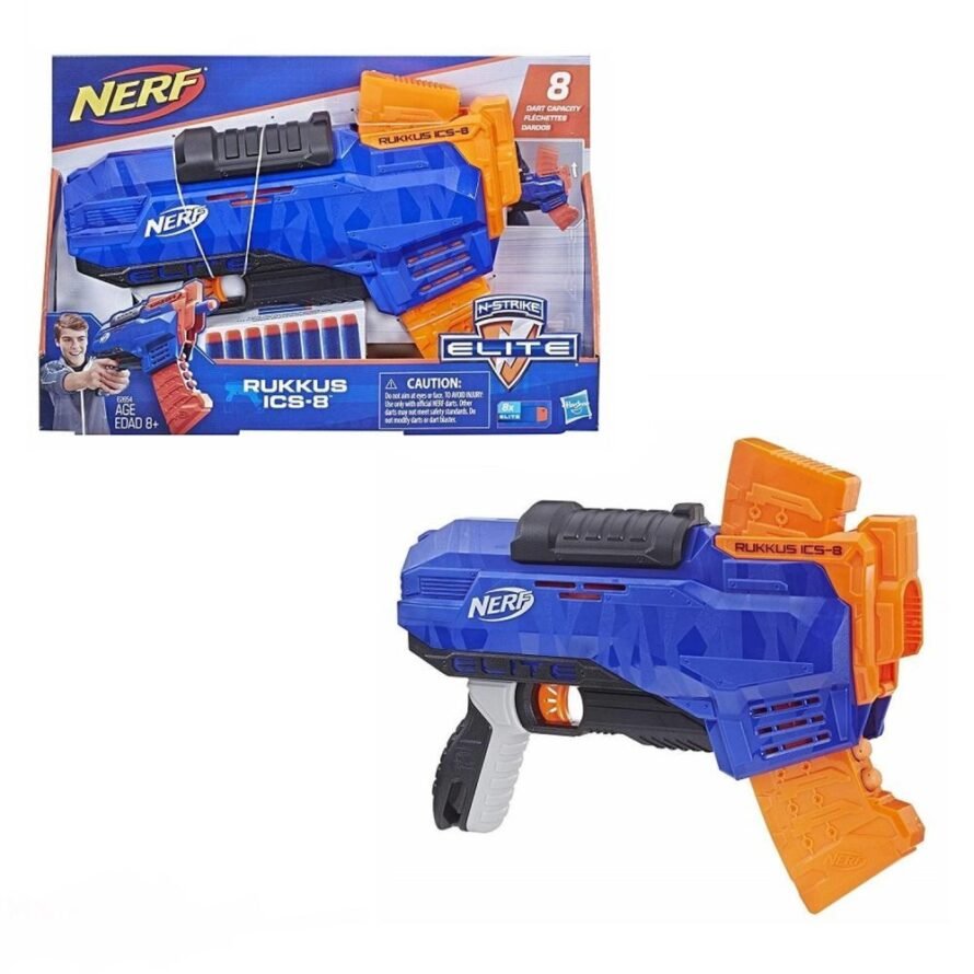 Hasbro Бластер Nerf Elite Ruckus ICS-8 + 8 стрел