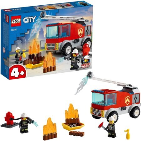 Lego 60280 City Fire Ladder Truck Toy with Firefighter