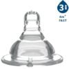 BabyOno 1206 Wide-mouth bottle teat, (stream 3), 6+