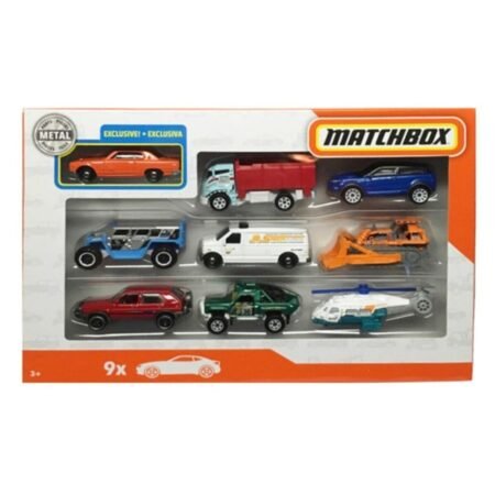 Matte Matchbox 9-Car Gift Pack