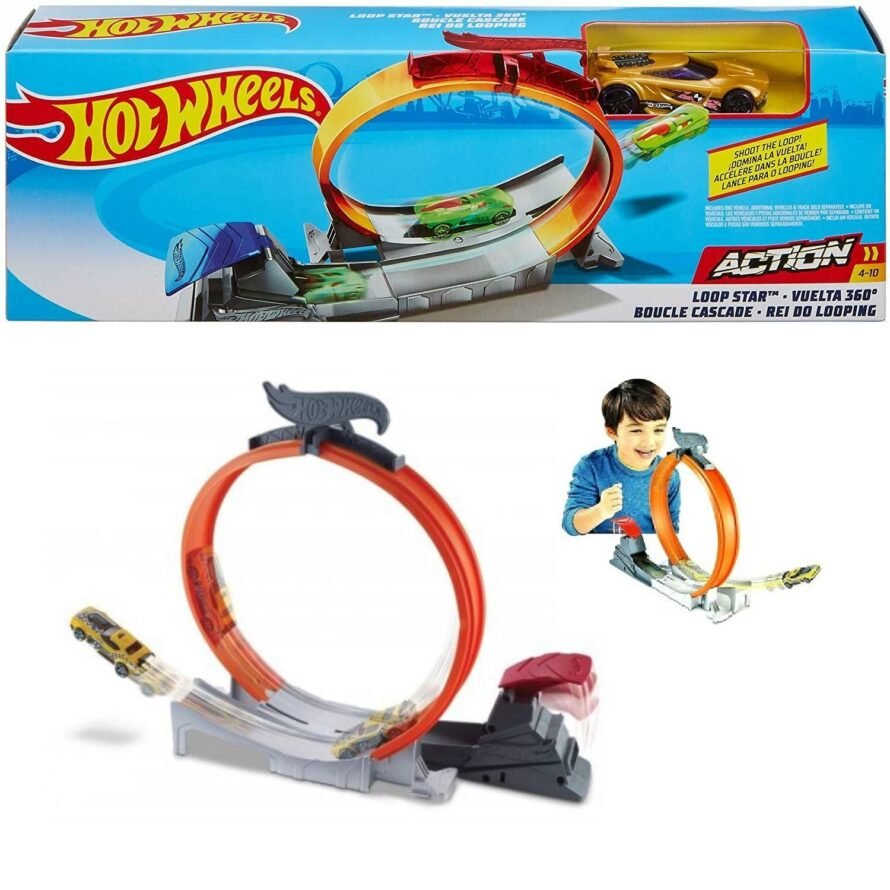 Mattel Hot Wheels Loop Star Playset With Car FTH79 / FTH83