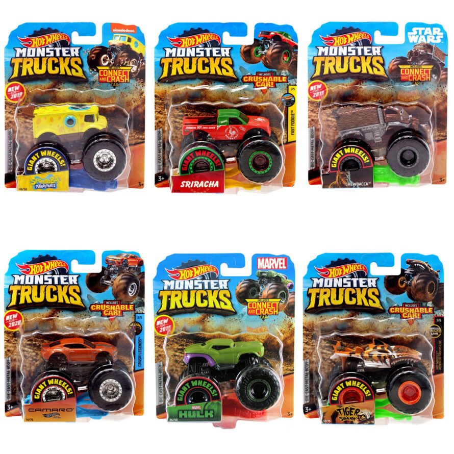 Mattel Hot Wheels Monster Trucks Vehicles