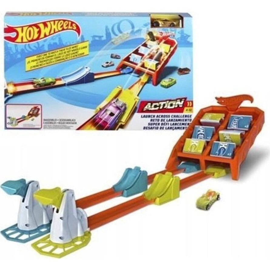 Mattel Hot Wheels 887961713879 Action Launch Across Challenge Track Set