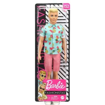 Mattel Barbie Ken Fashionistas Doll With Blouse Tropical Print 152 DWK44 / GHW69