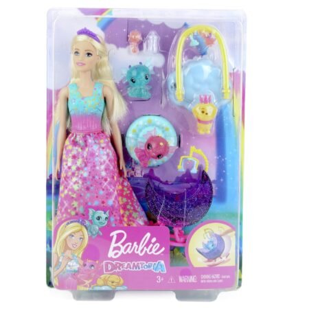 Mattel Details about ​Barbie Dreamtopia Dragon Nursery Playset with Barbie Princess Doll Baby Dragon