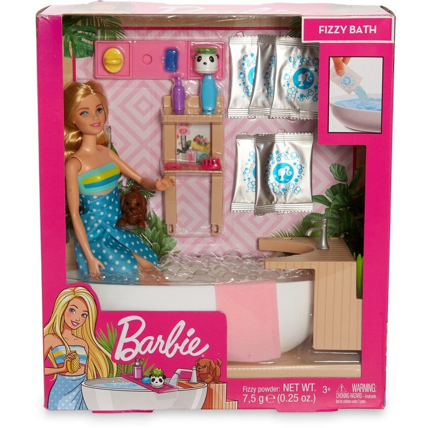 Mattel Barbie Fizzy Bath Doll And Playset - pandababy