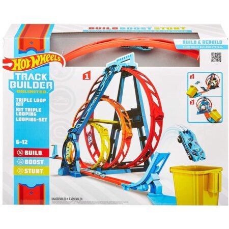 Mattel Hot Wheels Track Builder Unlimited Triple Loop Kit – GLC98