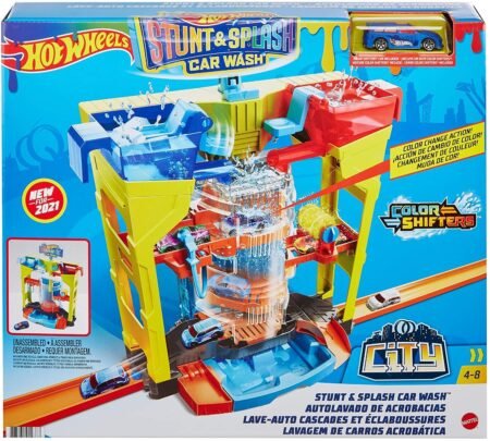 Mattel Hot Wheels City Stunt & Splash Car Wash