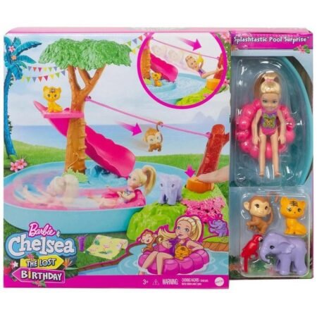 Mattel Barbie Chelsea the Lost Birthday Splashtastic Pool Surprise Playset