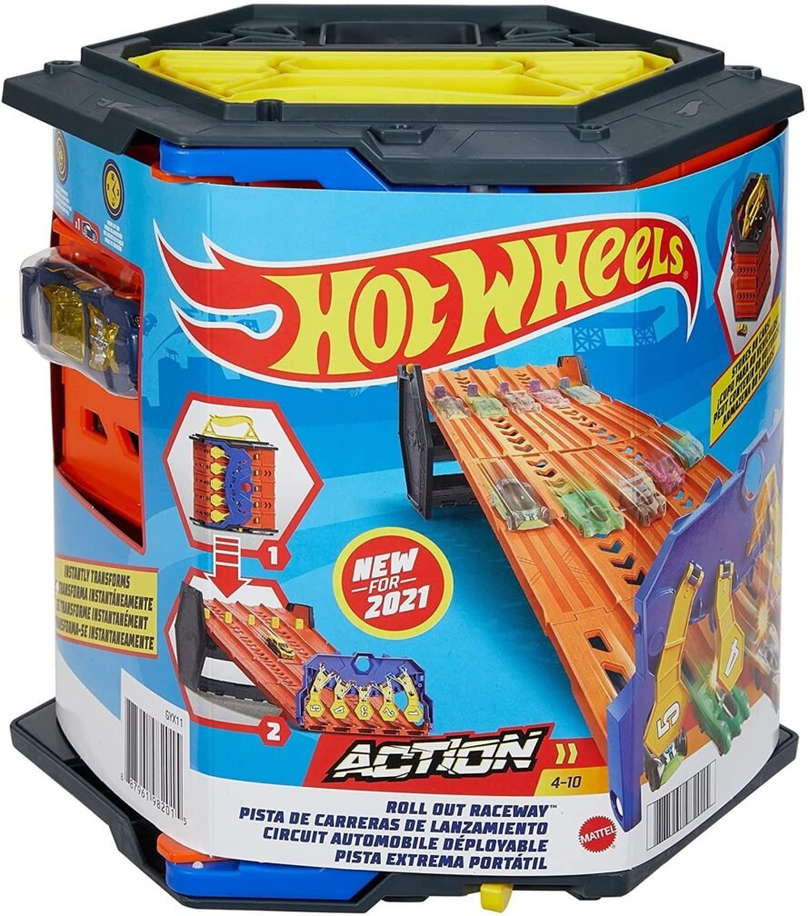 Mattel Hot Wheels Roll Out Raceway Track Set