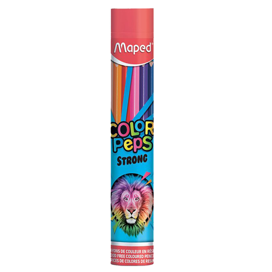 Maped colored pencils, “Color’Peps” Strong, 12 colors