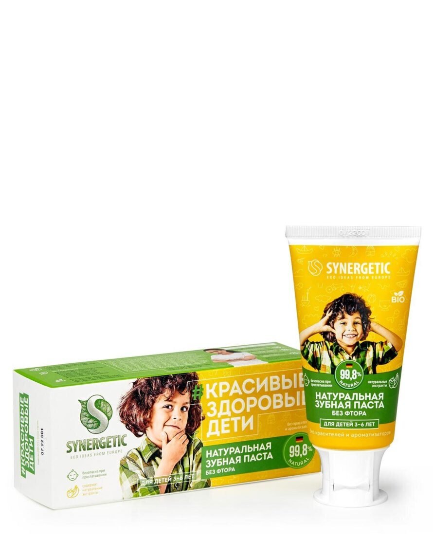 Uşaq diş pastası “Synergetic”, 3-6 yaş, 50 qr