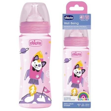 Chicco Well-Being plastic bottle240 ml, 4m+