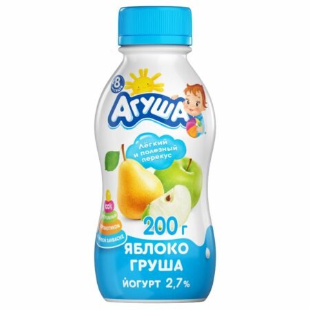 İçməli yoqurt Agusha alma-armud 200 ml 8 ay