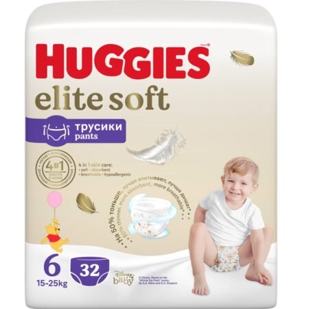 Huggies bez-tuman Elite Soft 6 (15-25 kq), 32 ədəd.