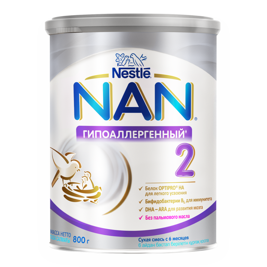 Смесь NAN (Nestle) Гипоаллергенный 2 Optipro (с 6 месяцев) 800 г