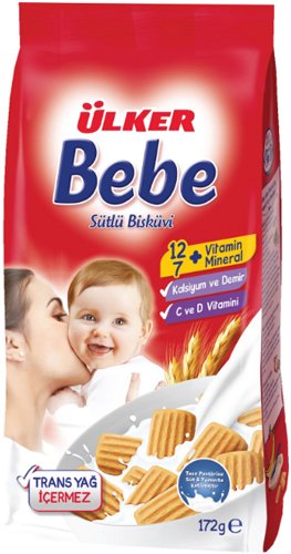 Печенье Ülker Bebe с молоком 172 гр